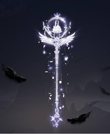 新世界（纯白大翅）属性：着装度8飞行时羽翼展开为有樱花飘落特效无速度加成主打外观